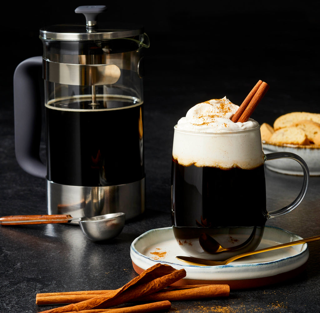 Irish Coffee with Cinnamon Whipped Cream