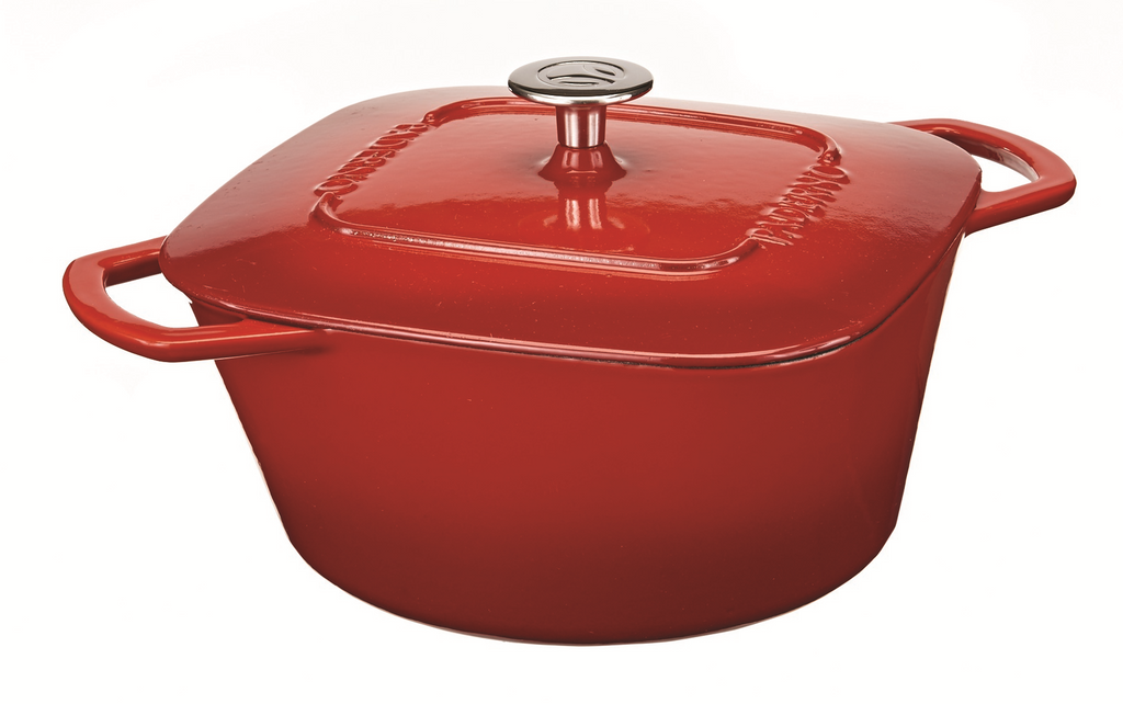 PADERNO Dutch Oven 6.5 Quarts, Red