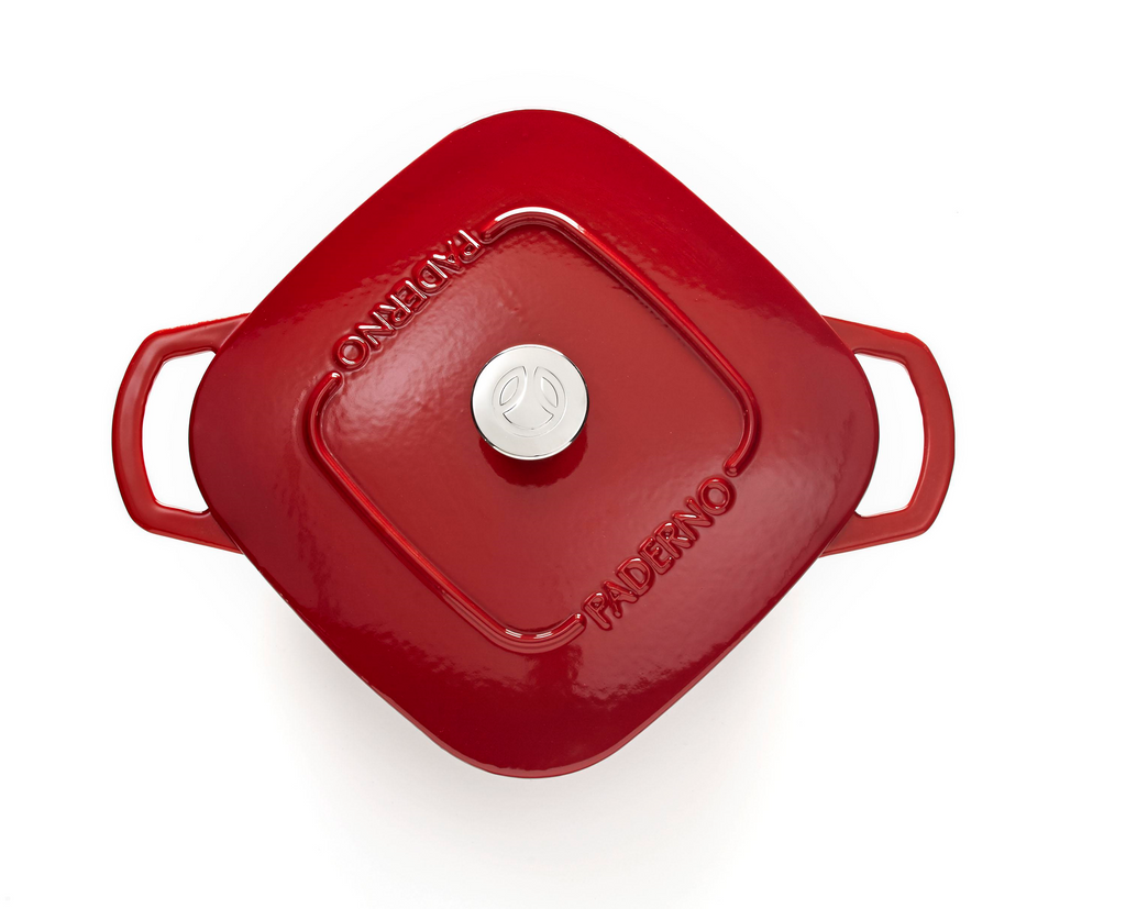 PADERNO Dutch Oven 6.5 Quarts, Red